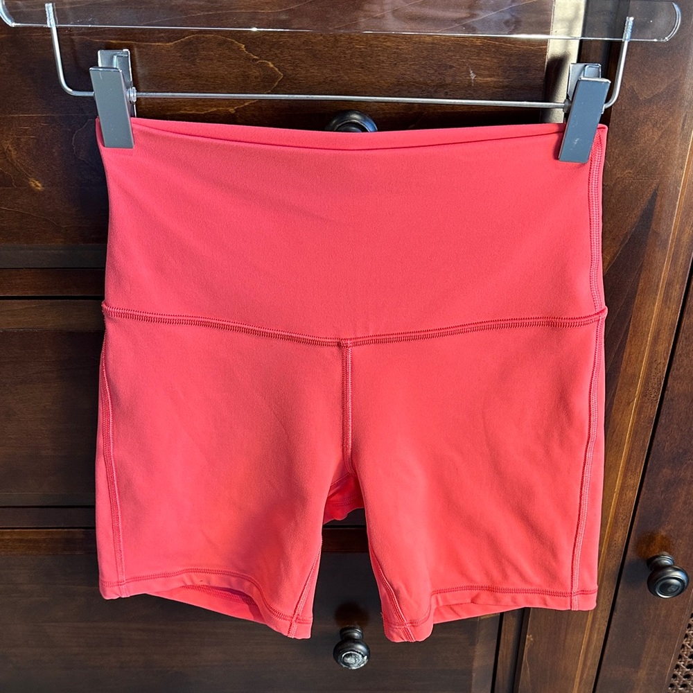 LULULEMON ATHLETICA Align High-Rise Shorts 6” Lipgloss Pink SIZE 4 EUC